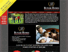 Tablet Screenshot of butlerhomesllc.com